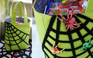 Tự may túi vải độc đáo cho mùa Halloween