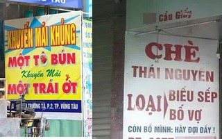 Cười bể bụng vì những biển quảng cáo siêu sáng tạo ở Việt Nam
