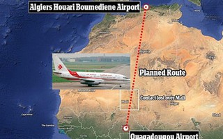 Máy bay của hãng hàng không Algeria bị rơi ở Mali