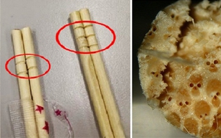 Nếu bạn thấy những vòng tròn trên đôi đũa dùng một lần, hãy bỏ ngay đừng dùng nó để ăn vì... 