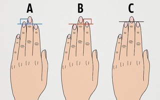 Chiều dài ngón tay có thể nói lên điều gì về tính cách bạn?