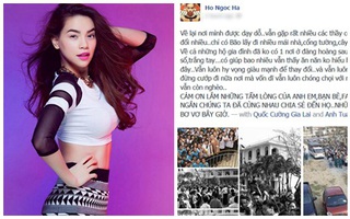 Hà Hồ được fan "vây kín" khi về vùng bão lũ