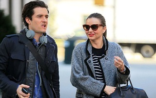 Không có con trai vợ chồng Miranda Kerr vẫn vui vẻ sánh bước