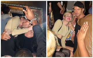 Miley Cyrus "thác loạn" với bạn trai tin đồn trong quán bar