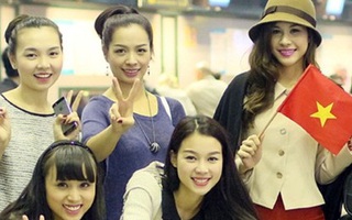 Thúy Hằng tiễn học trò lên đường đi thi Hoa hậu Quốc tế 