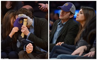 Ashton Kutcher "ép" hôn bạn gái trước 19 nghìn khán giả