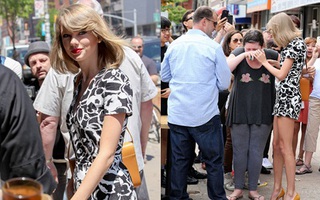 Fan khóc nức nở vì gặp Taylor Swift trên đường phố