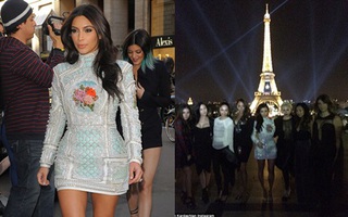 Kim Kardashian diện "kín cổng cao tường" trong tiệc độc thân