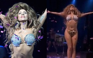 Lady Gaga "mặc như không mặc" lên đồng trên sân khấu