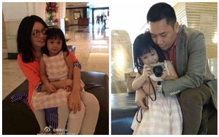 Triệu Vy đăng ảnh chồng và con gái cho thỏa nhớ mong 