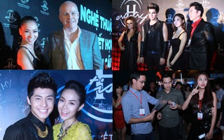 Gia đình Hà Tăng cùng dàn mỹ nhân Việt đi xem Adam Lambert