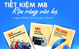 MB triển khai chương trình “Tiết kiệm MB, rộn ràng vào hạ”