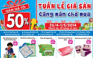 "Tuần lễ giá sàn, căng màn chờ mua" tại Kids Plaza
