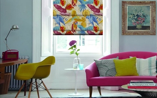 Nhà ấn tượng nhờ rèm cửa mang phong cách Pop Art