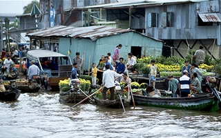 Về miền Tây ngắm chợ nổi ngày Tết