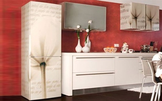 “Thay áo mới” cho tủ lạnh bằng decal dán nghệ thuật