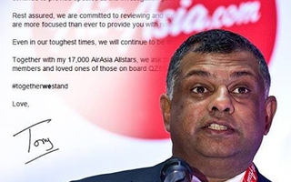 Xúc động với "tâm thư" lay động lòng người của ông chủ AirAsia