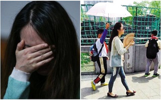 Cô giáo khóc nức nở sau khi bức ảnh học sinh che ô cho cô gây "bão" mạng