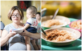Mùa thu dịu mát nhất định phải đến gặp bà chủ quán cháo sườn chợ Đồng Xuân, mỗi đêm bán hết 300 bát