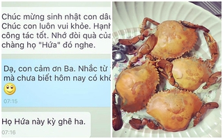 Nàng dâu khoe được bố mẹ chồng chúc sinh nhật, mua cua về đãi làm người người ghen tị