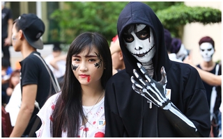 Giới trẻ Hà thành hào hứng với lễ hội hóa trang rùng rợn đón chào Halloween