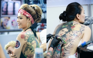 Đã mắt ngắm những "bóng hồng xăm trổ" xinh đẹp hút hồn trong lễ hội xăm đầu tiên tại Hà Nội