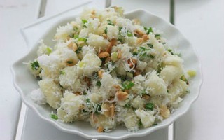 Xôi sắn bùi thơm cho bữa sáng ấm bụng