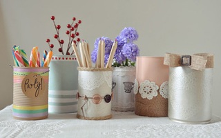 F5 vỏ lon với 6 cách đơn giản mà đẹp để đồ tiện ích