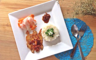 Món ngon cuối tuần: Xôi gà nướng