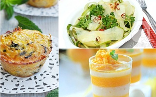 Thực đơn cuối tuần nhanh gọn ngon đẹp ai cũng mê