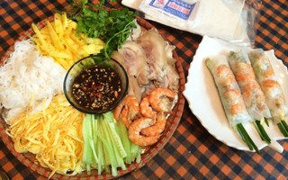Nghỉ lễ đãi cả nhà món gỏi cuốn tôm thịt vừa đẹp vừa ngon