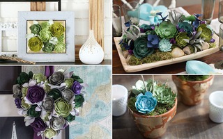 Làm cây sen đá cực dễ trang trí nhà theo 4 cách ấn tượng