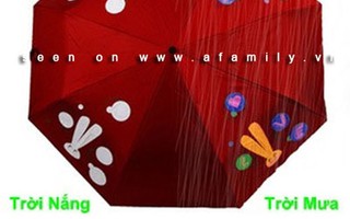 Độc đáo chiếc ô đổi màu hoa văn theo… thời tiết
