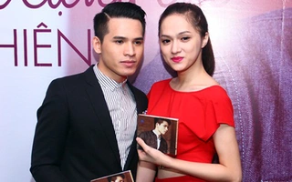Hương Giang Idol diện đồ nổi bật đến chúc mừng Quốc Thiên