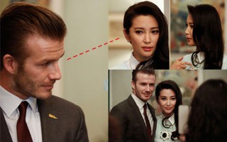 Lý Băng Băng lúng túng trước ánh mắt của Beckham