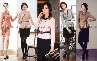 Thanh lịch, sang trọng với váy peplum nơi công sở 