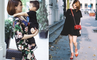 Thu Hà - Bà mẹ 1 con "xinh như diễn viên" và chỉ mê đồ hiệu... màu đỏ