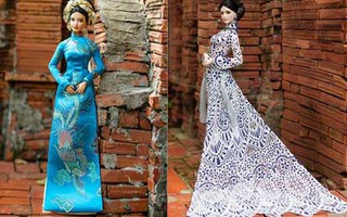 Thí sinh Hoa hậu búp bê Việt Nam "đọ dáng" trong trang phục dân tộc