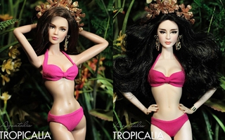 Thí sinh Hoa hậu búp bê Việt Nam khoe eo "bé tẹo" với bikini 
