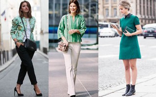 Street style "xanh mướt" mát mắt của phái đẹp châu Âu 