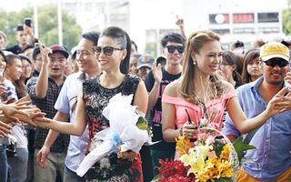 Mỹ Tâm, Thu Minh rạng rỡ gặp mặt thí sinh Vietnam Idol 2013