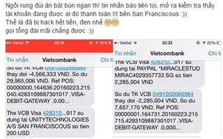 Khách nữ nghi bị hacker trộm sạch 2.000 USD trong tài khoản, Vietcombank nói gì?