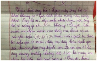 Chết cười thư cháu khuyên ông bỏ 'cờ bạc, đề đóm'