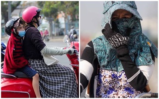 Người Sài Gòn vật vã "nguỵ trang", tìm đủ cách chống nắng nóng khủng khiếp đầu hè