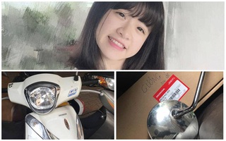 Cô gái nhận được chiếc gương xe mới: "Nhìn thấy lời xin lỗi mình vui nhiều hơn là giận"