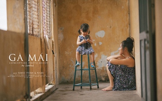 Xúc động bộ ảnh “Gà mái” của mẹ Việt đơn thân và cô con gái 2 tuổi