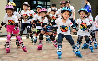 "Cận cảnh" lớp học Patin tiền triệu cho các "thiên thần nhí"