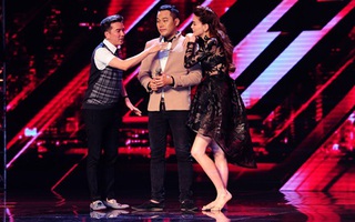 Hồ Ngọc Hà chân đất "nhẩy bổ" lên sân khấu X-Factor