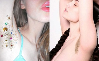 Đi ngược trào lưu waxing, chị em đua nhau nhuộm hồng đính đá "vùng cánh"