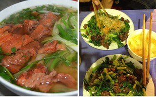 Hai món phở ngon cho buổi sáng và tối mùa đông Hà Nội
